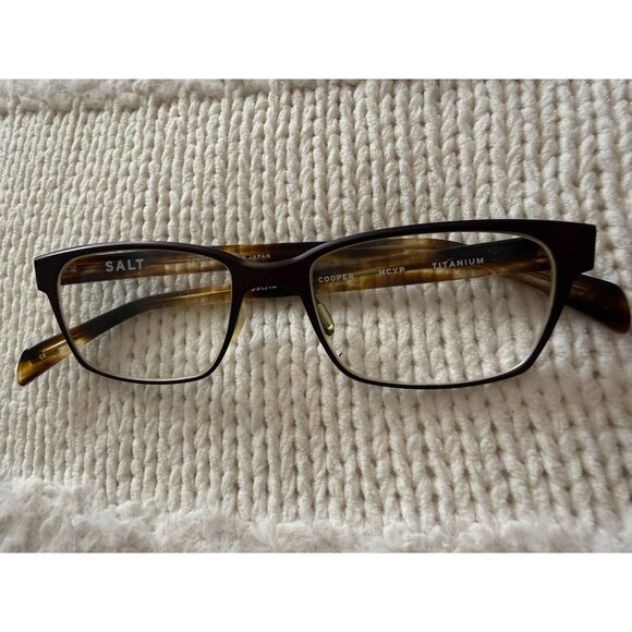 Salt Cooper MCXP Titanium Eyeglasses Rectangular Frames Handcrafted In Japan Bro - Picture 4 of 7